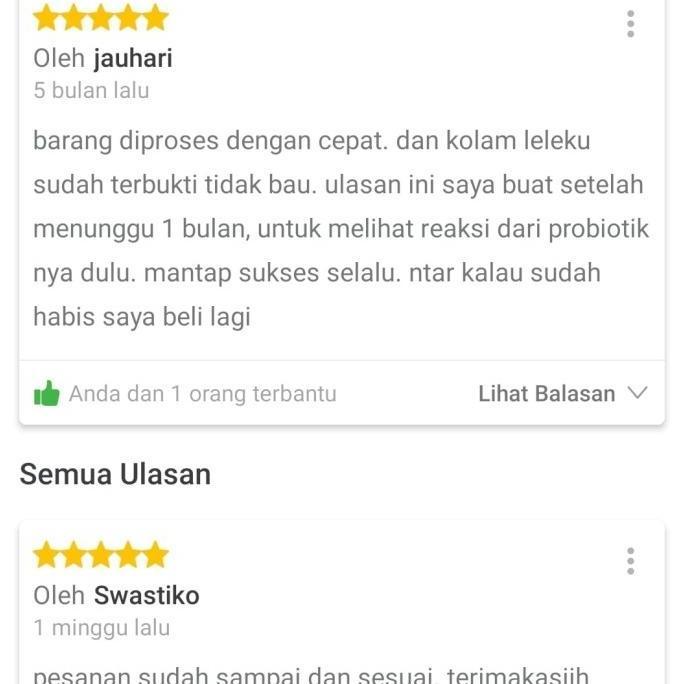 Fishtoday- Probiotik Bluegreen Biotech Obat Penghilang Bau Air Kolam Lele Organik