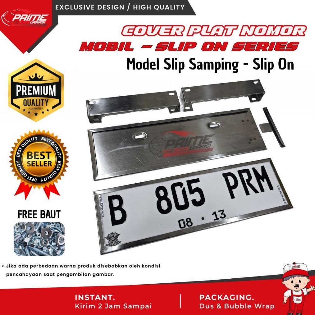 [SLIP ON] Tatakan Dudukan Plat Nomor Mobil Slip Samping Tempat Plat nomor Mobil Plat Slip On