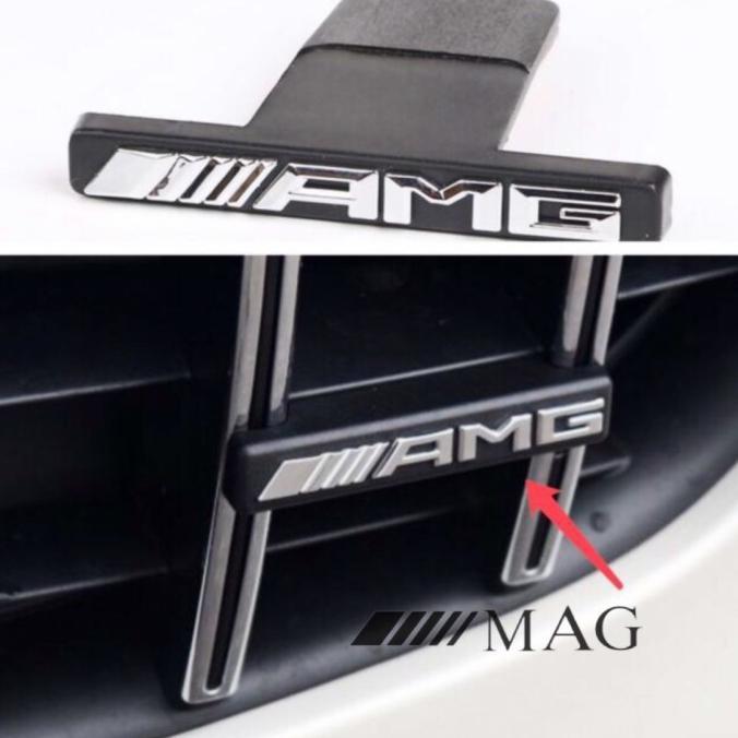 Emblem Grill Logo AMG W204 W205 W212 W211 GTR GT AMG Mercedes Benz - Chrome