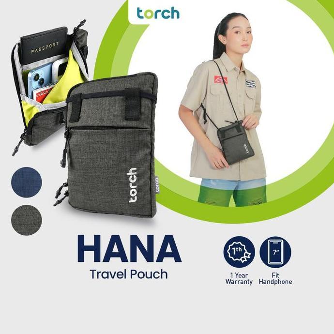 Tampilgayar- Torch Hana Tas Selempang Hp Passport Travel Pouch Tas Konser Multifung