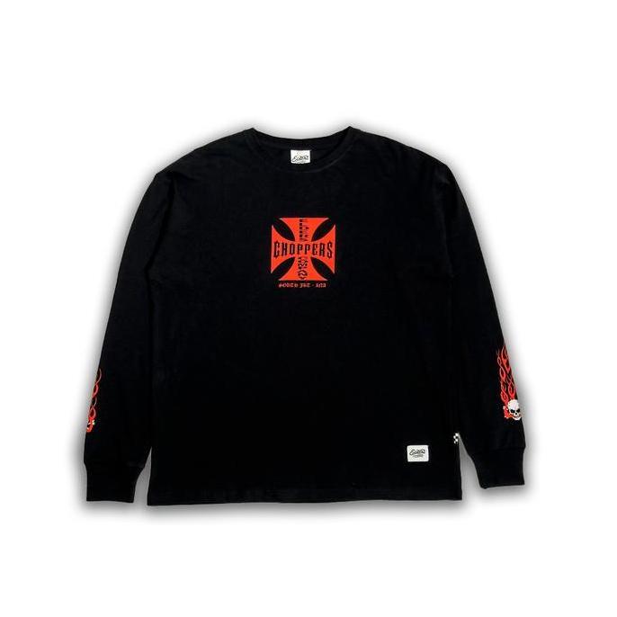 Kaos Lengan Panjang "Elders Company - West Chopper" Black