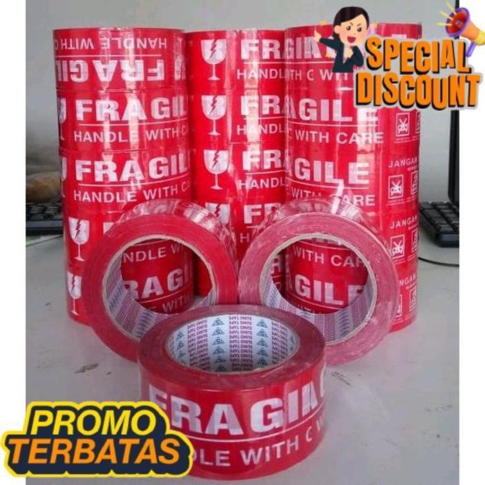 Terbaik Today Lakban Fragile / Lakban Murah / Fragile Merah / Lakban Fragile Merah / Lakban Dr-02