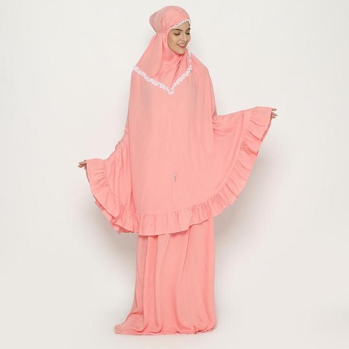 Tatuis Mukena Tiara 461 Peach Dewasa Reguler