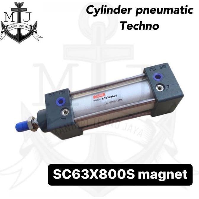 cylinder pneumatic kotak sc 63x800 / sc63x800 techno