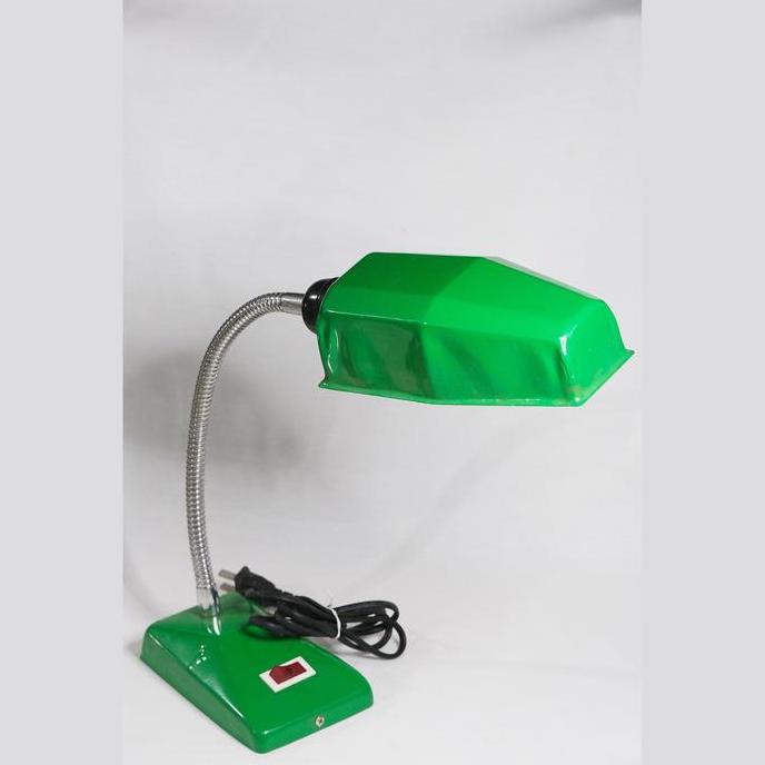 best seller] Lampu Kerja Meja Fleksibel Lampu Sorot Bengkel dengan Pipa Fleksibel & Penutup Besi Lam