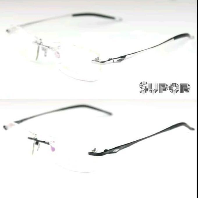 Frame kacamata Frameless FL7 Kaca mata minus plus pria wanita rimless