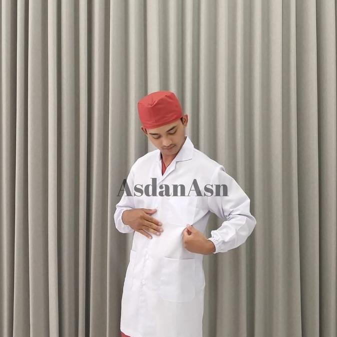 JAS LAB PUTIH [AsdanAsn] Lengan Panjang dan Lengan Pendek Dan Lengan Panjang Untuk Praktek Pria Wani