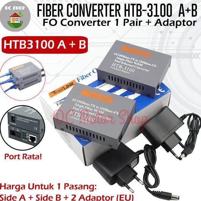 Media Converter Fo - Fo Converter Single-Mode 10/100Mbps