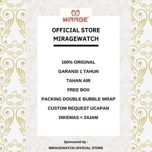 Watchtime- Mirage Watch - Jam Tangan Wanita Original Smartcasual Silver 8708L Bergaransi 1 Tahun Kac