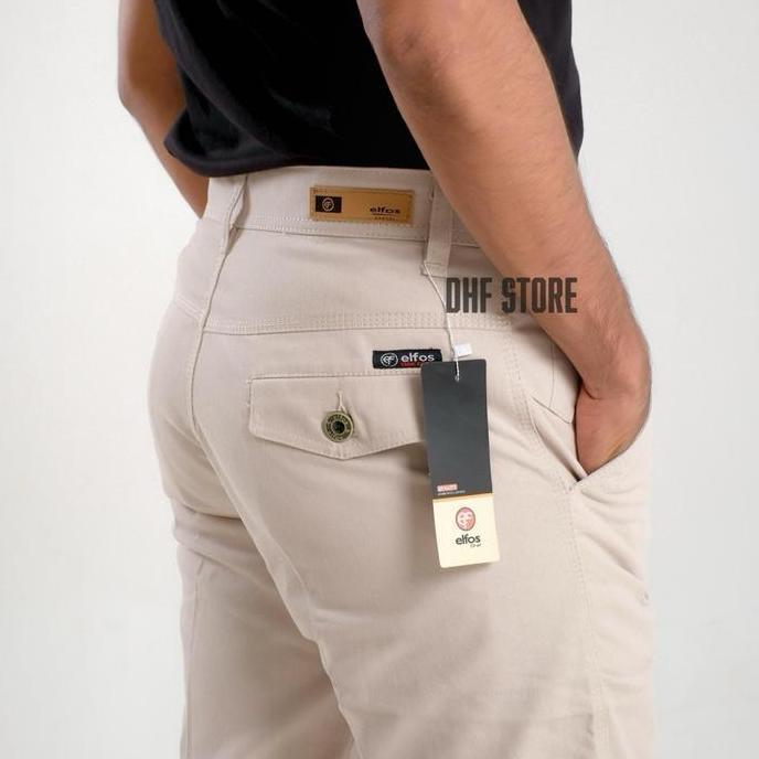 Boyboying- 1 Paket Isi 2 Celana Pendek Katun Canvasu Elfos Dhaf Original Bahan Tebal Dan Tidak Melar