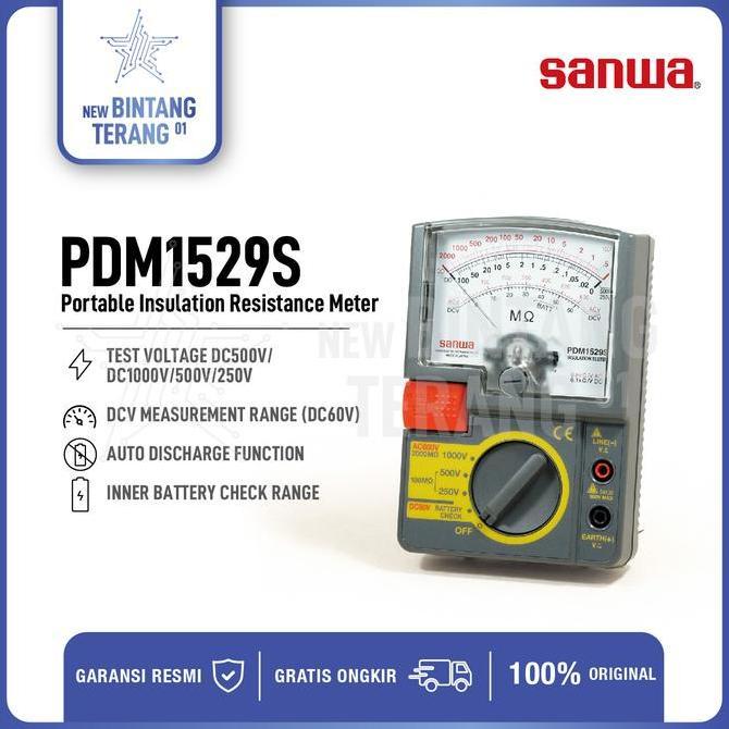 Sanwa Pdm1529S Analog Insulation Tester