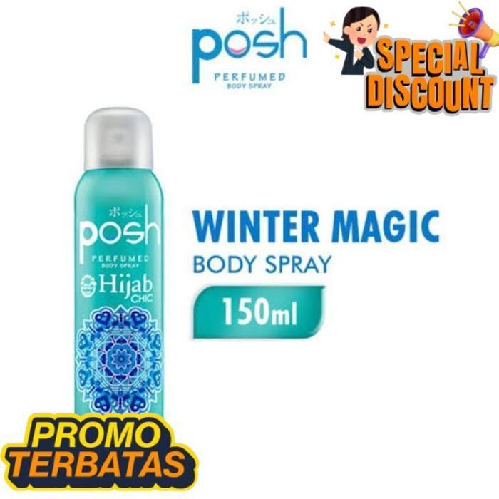 Top Today Posh Hijab Body Spray Parfum Posh Girl Woman Green Blossom Purple Wish / Posh Girl Woman B