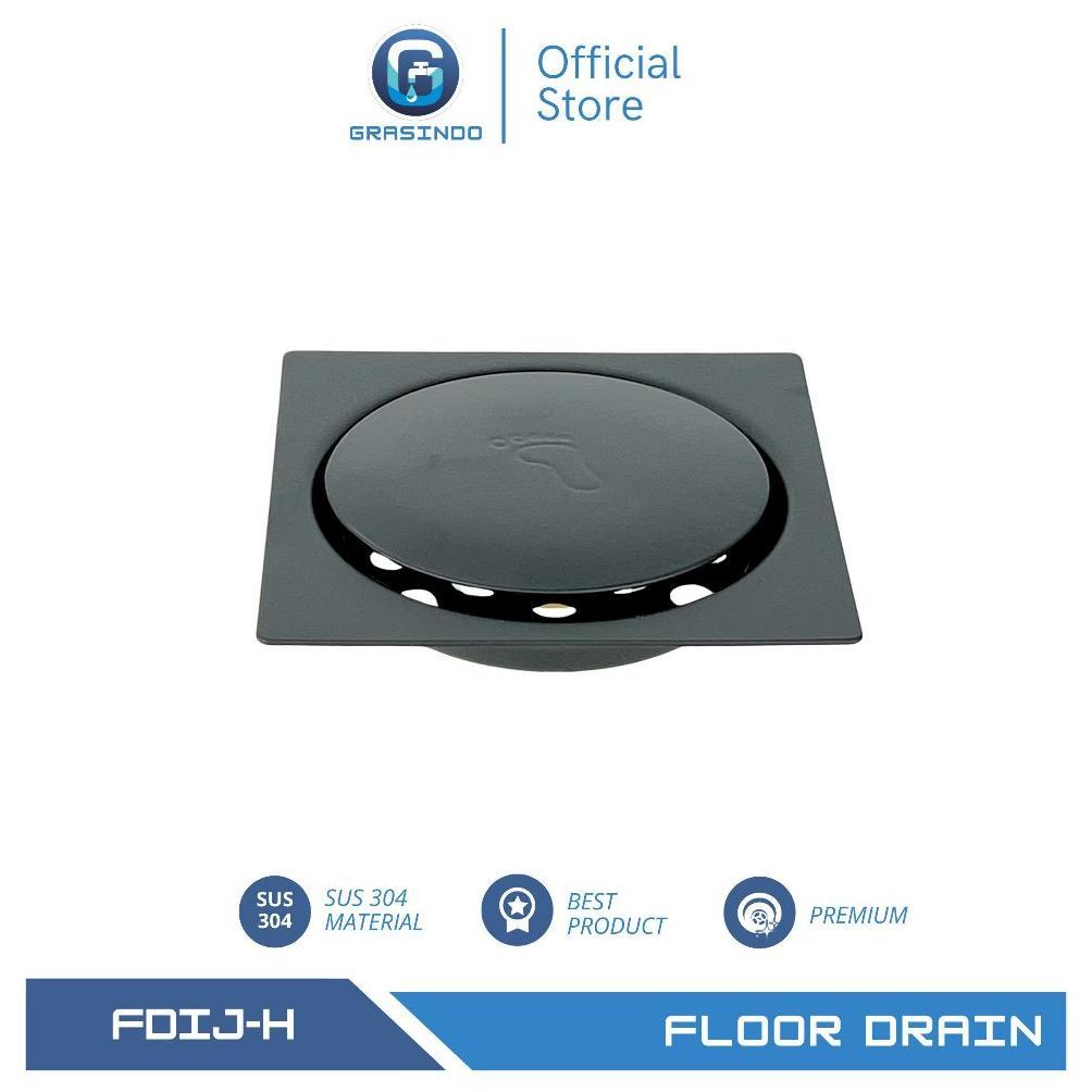 Floor Drain Saringan Got Injak 4inch Hitam Anti Kecoa Anti Bau - Fio