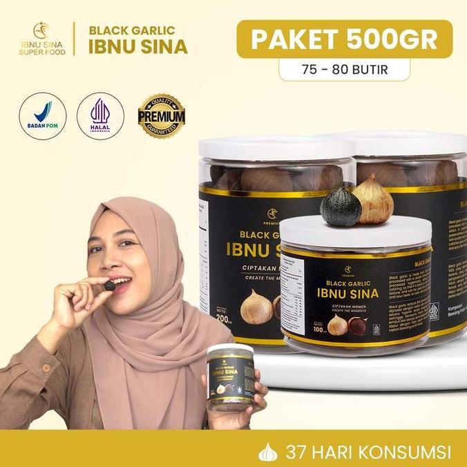 Lezat- (Original) Black Garlic | Bawang Hitam Tunggal | Ibnu Sina | 500Gr