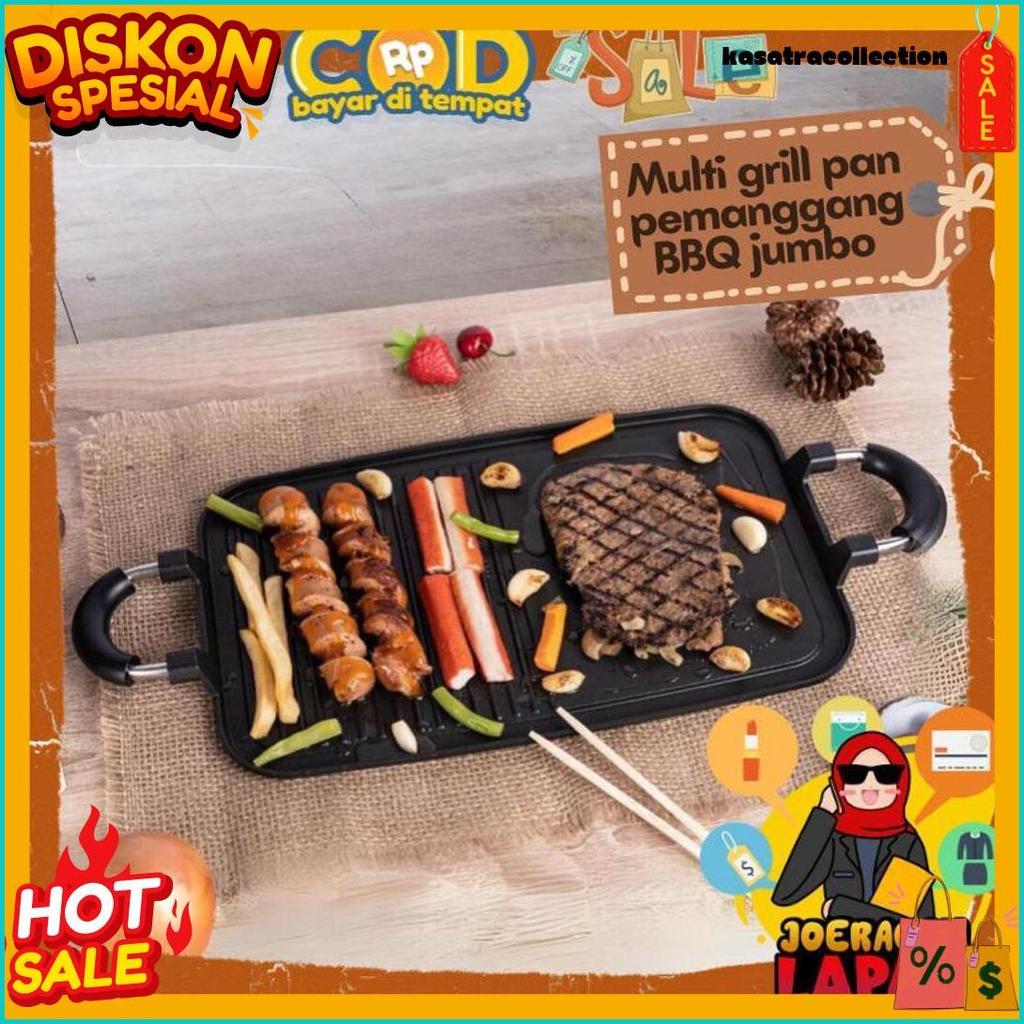 [Joeragan Lapak] Multi Grill Pan Wajan Barbeque Panggangan Teflon Shabu Alat Bbq Fancy Multi Anti Le