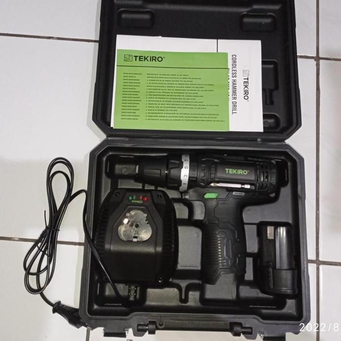 Promo TEKIRO CD-HD2047 - CORDLESS HAMMER DRILL CV 10 MM 12 V - GARANSI 1 TH Diskon