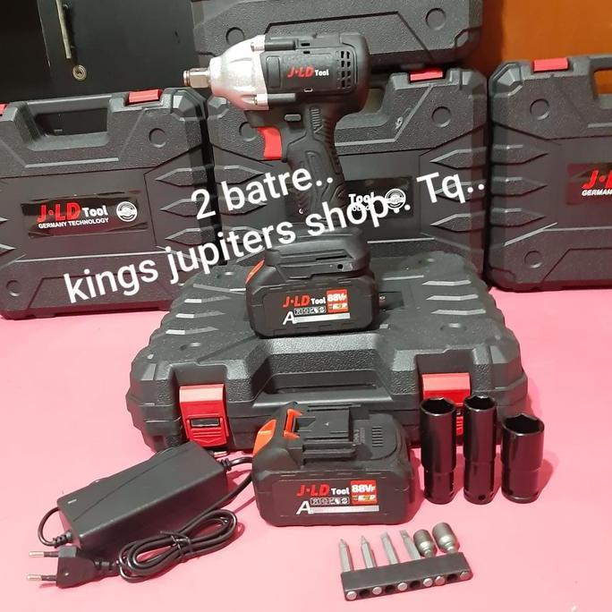 Promo 2 BATRE JLD IMPEK 350NM 48S IMPACT WRENCH BOR BUKA TUTUP BAUT Diskon