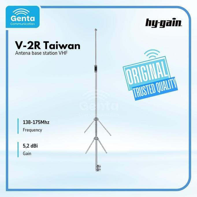 Grosir Antena Hy-Gain V2R / Hygain V2R V 2R / Antena Vhf 138-175Mhz Taiwan Garansi Baru Original Ter