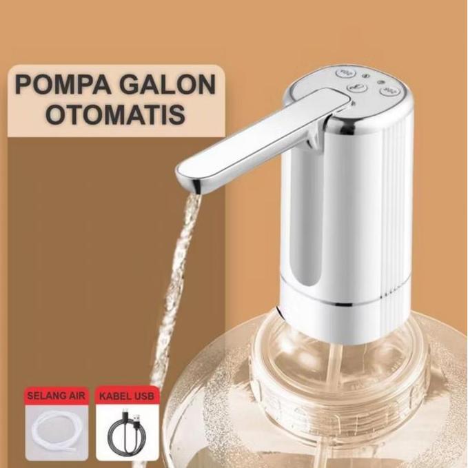Pompa Galon Lipat Elektrik Rechargeable Untuk Air Panas / Dingin, Bahan Tebal - Dispenser Air Minum 