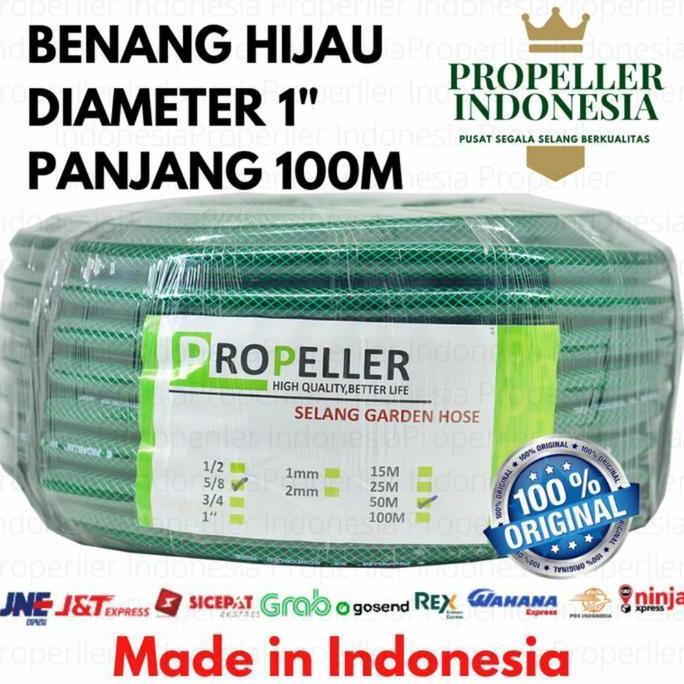 selang air anti lumut Selang air benang 1" 1 inch panjang 100 meter