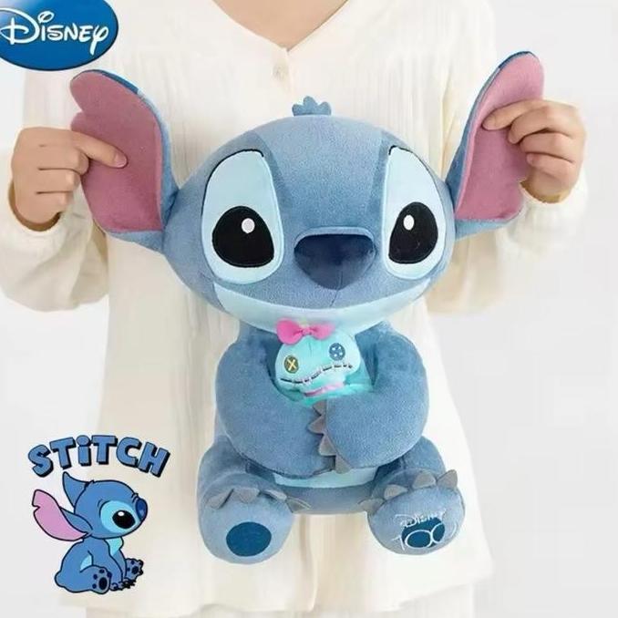 Boneka stitch hug mini doll boneka lilo and stitch original disney mainan boneka stitch