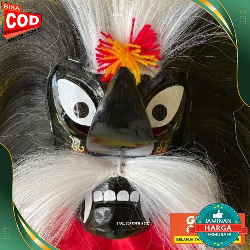 Topeng Ganongan Anak Hitam Seram Asli Ponorogo Bagus