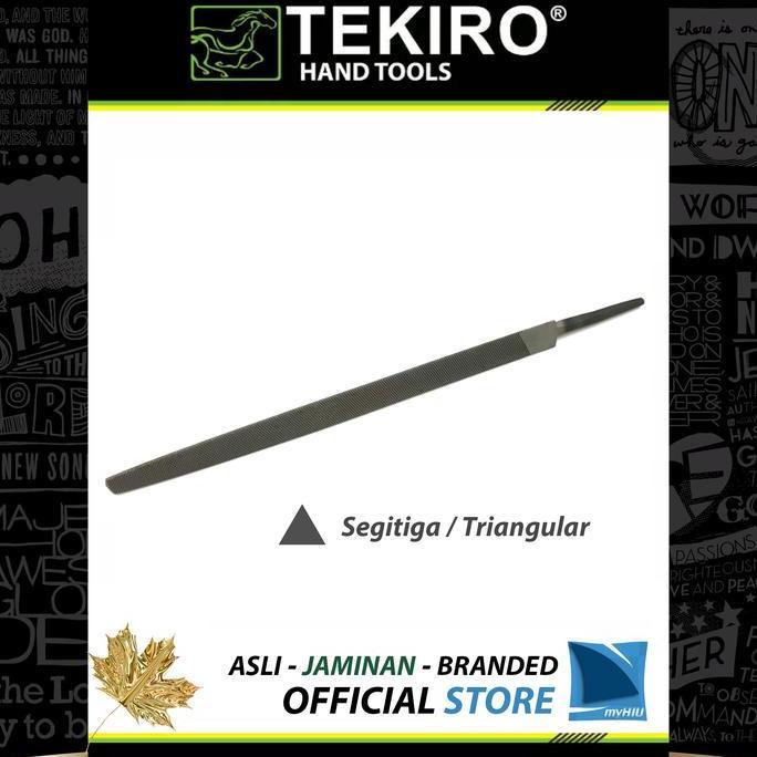 Bst Ready Tekiro Kikir Segitiga 15 Cm Halus Smooth Three Square Files Baja Chrome Vanadium Anti Kara