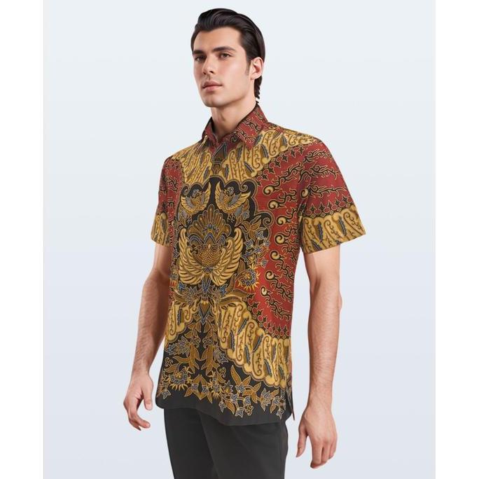 DANAR HADI - Kemeja Batik PE Parang Niskolo - 5PRNO.78.0125 - Merah