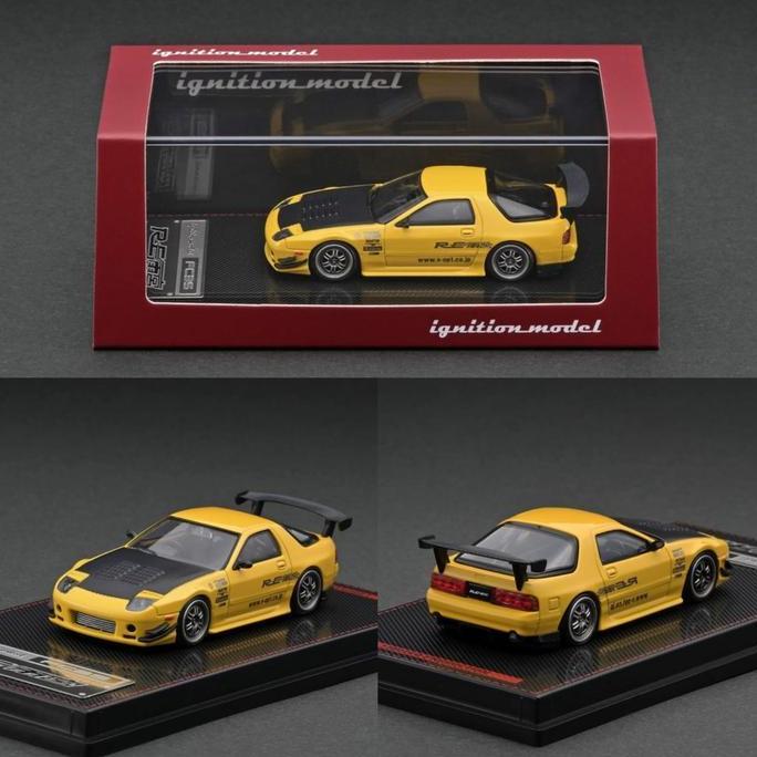 IGNITION MODEL MAZDA RX-7 (FC3S) RE AMERIKA YELLOW - IG-2494