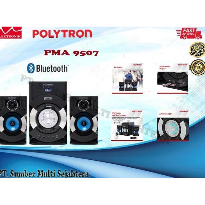 Jdg- Polytron Active Speaker Bluetooth Pma 9507 / Pma9507 / Pma 9527
