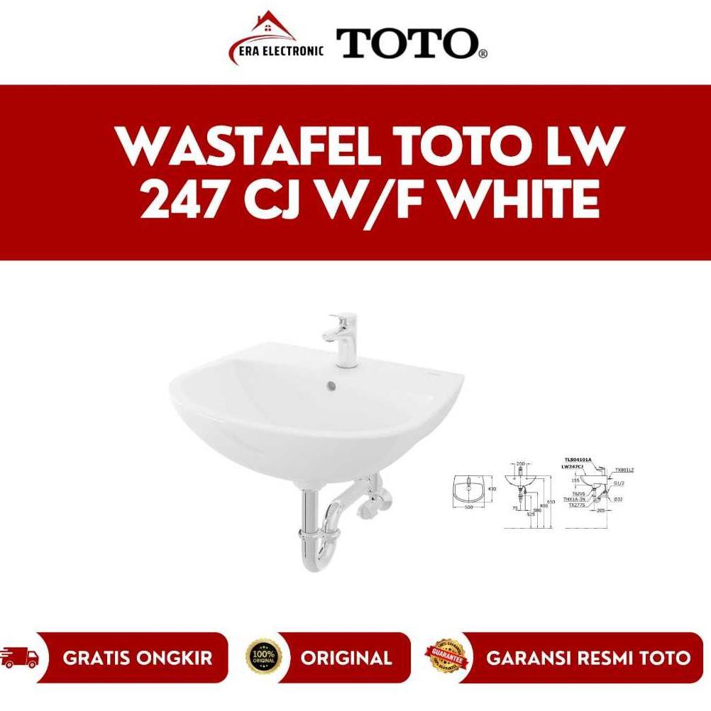 Wastafel Toto LW 247 CJ / LW 247CJ body Only