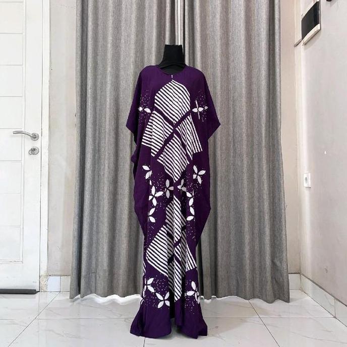 Regreg- Batikisaa Longdres Lowo Savana Batik Cap Premium Ld 150 Pj 140 Tebal Bumil Pekalongan Panjan
