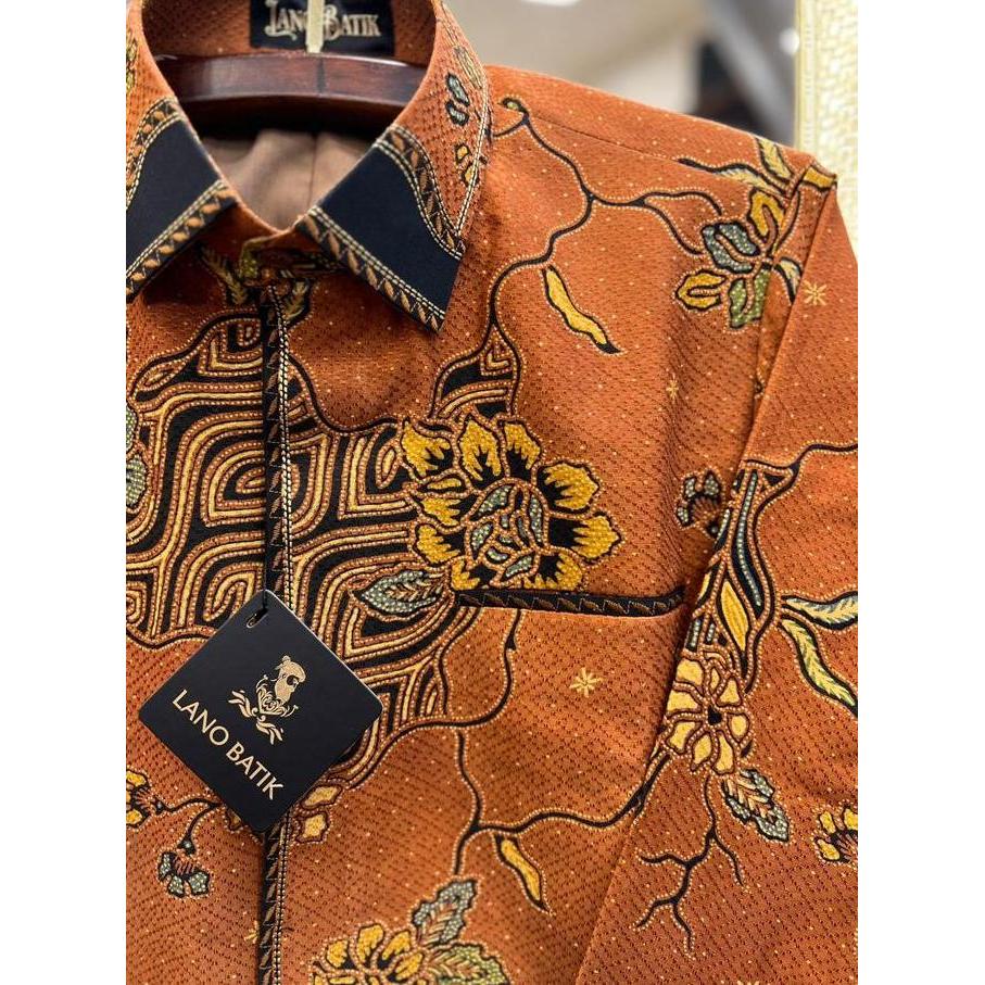 Lano Batik Semi Jas - Kemeja Batik Sk Semi Jas - Boto Bening - Baju Batik Pria - Kemeja Batik Pria -