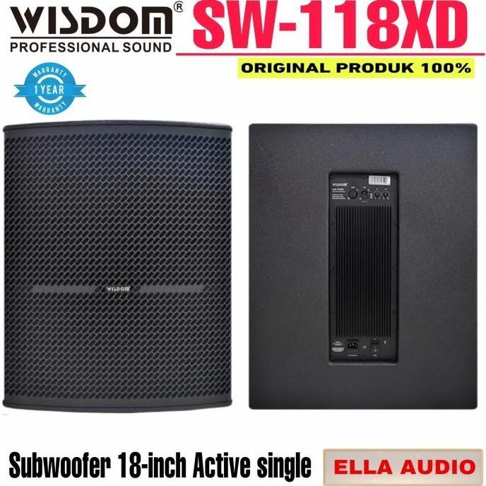 SUBWOOFER AKTIF WISDOM SW-118XD AKTIF SUBWOOFER 18"INCH SINGLE ORIGINAL DAN TERPERCAYA