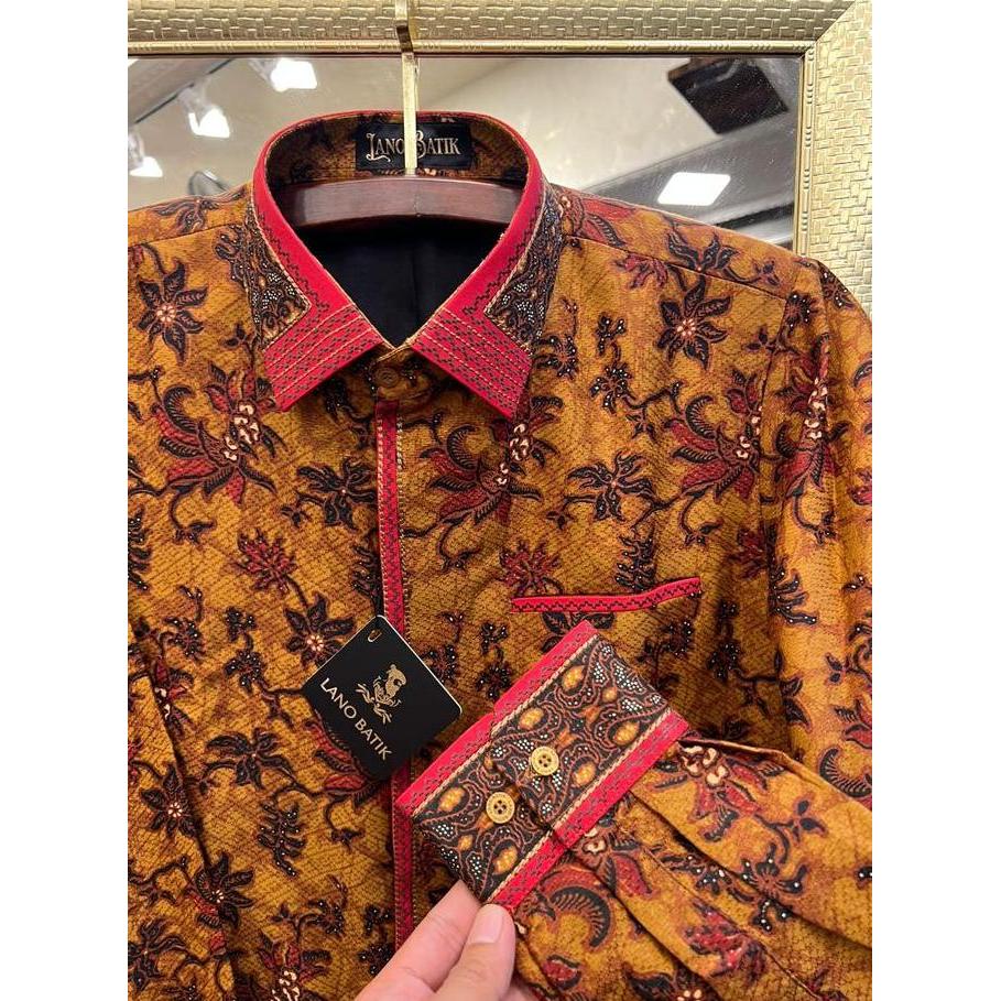 Lano Batik Semi Jas - Kemeja Batik Sk Semi Jas - Lawasan - Baju Batik Pria - Kemeja Batik Pria - Bat
