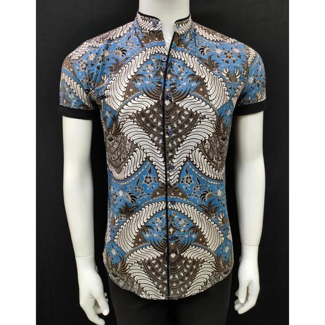 BATIK PRIA SLIMFIT PREMIUM SEBA (Kerah Shanghai) S288396