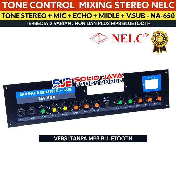 TONE CONTROL AKTIF MIC ECHO MIXING SUBWOOFER PRE AMP PANEL NELC NA 650 TERBAIK