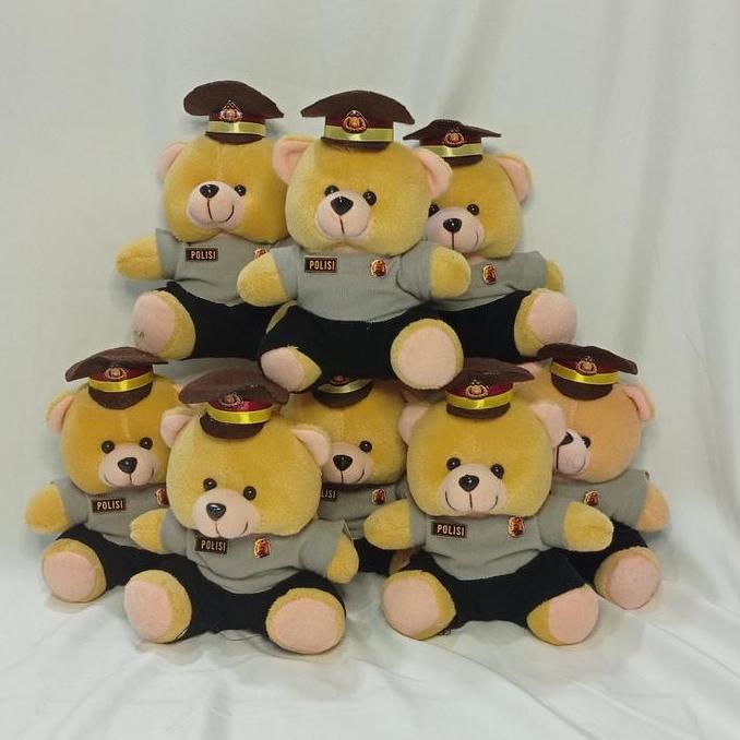 Lucuu- Boneka Profesi Polisi Mini (Cocok Untuk Buket Dan Hadiah)