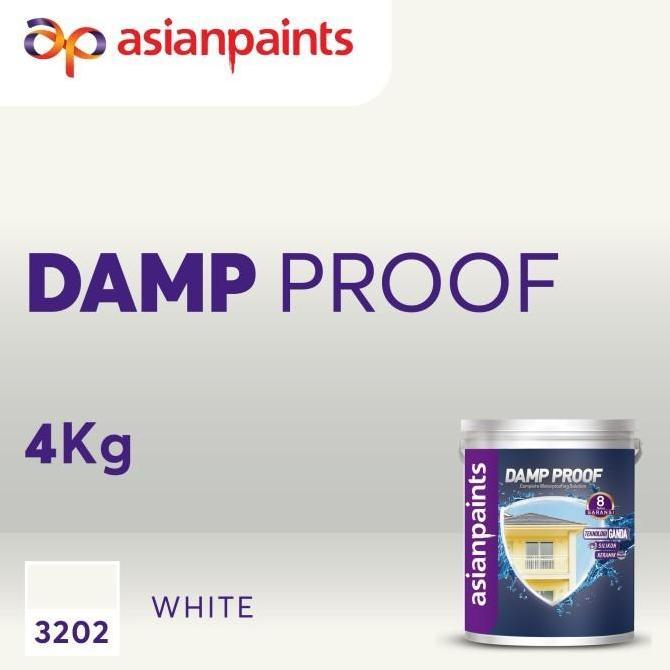 NEW Cat Anti Bocor Waterproofing ASIAN PAINT DAMP PROOF White 4kg