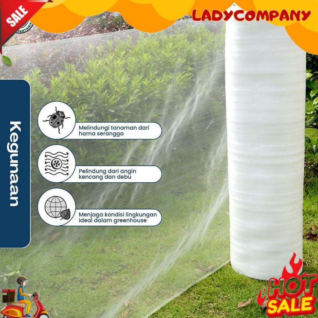 Insect Net Lebar 1 Meter - Jaring Penghalang Serangga Greenhouse - Jaring Kasa Insect Net Viral