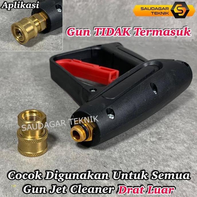 Xytic- Adaptor Quick Release Khusus Gun Jet Cleaner Nepel Sambungan Gun Jet Cleaner Drat Dalam Drat 