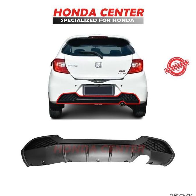 Diffuser difuser spoiler garnish bumper belakang bawah honda brio RS 2019 2020 2021 2022 2023