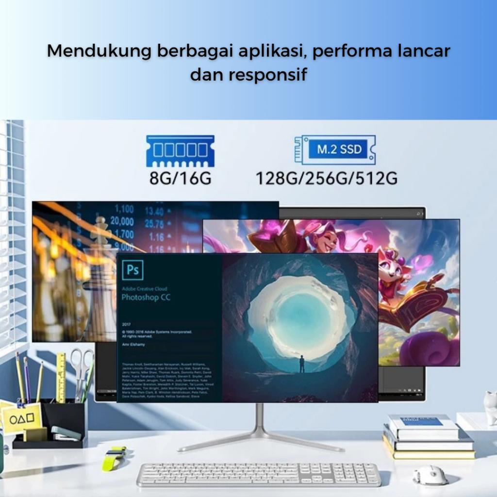 Efound Pc All-In-One Intel Core I7-7700 Super Tipis, Full Hd 27 Inch Z2, 16Gb Ram, 1Tb Ssd Terbaru U