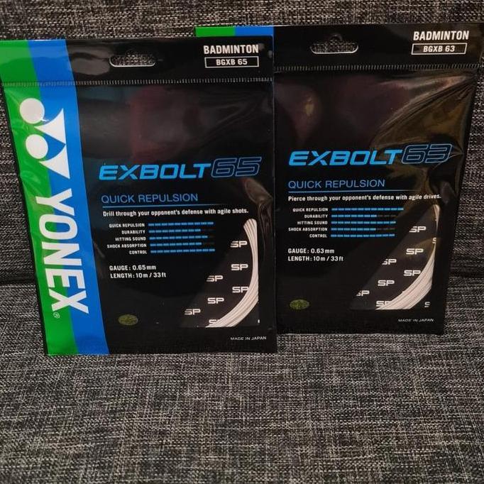 Kokking- Senar Badminton Raket Yonex Exbolt 65 Asli