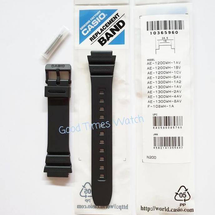 Strap Casio Ae 1200Wh Ae 1300Wh  W 216H F 108Wh Ae 1200 Ae 1300 Ws 1600H Casio Original Diskon