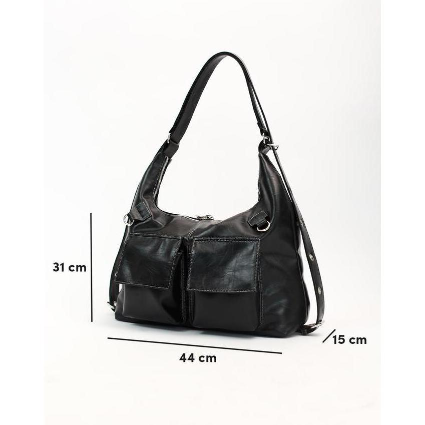 Tako Bag - Shoulderbag and Backpack - Miki Large Multifunctional Tas Bahu dan Ransel Muat Laptop 16i