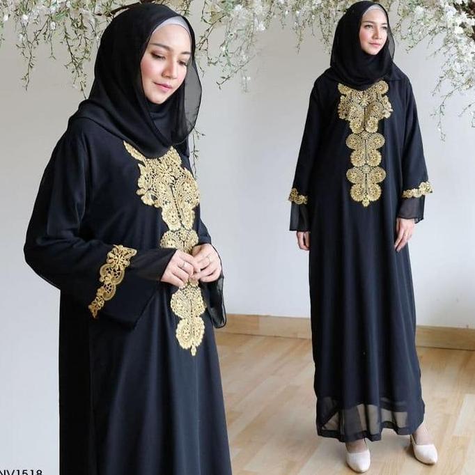 ABAYA RAMA AZKIA SYARI FIT TO XL BAJU GAMIS WANITA REALPICT LONG DRESS