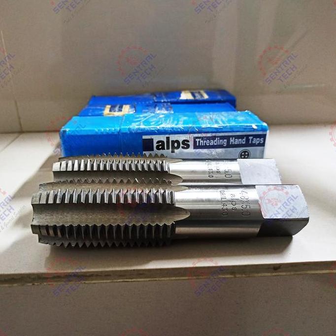 Promo Hand Tap M48 X 5 ALPS Carbon Steel Metric Set Diskon