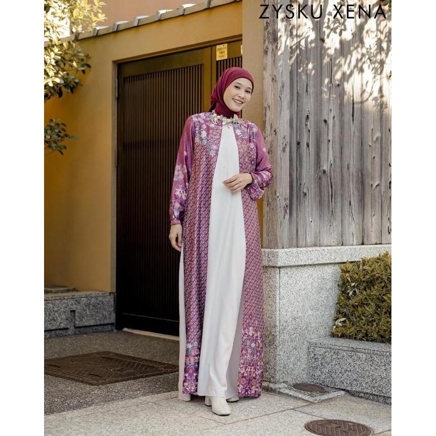 Zysku Xena | Cherise Dress - 3 Warna | Gamis lengan panjang wanita raya busui friendly