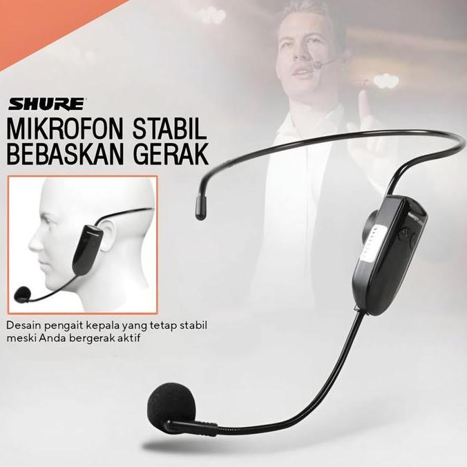 Mic imam bando wireless shure mic headset  shure wireless suara mantap